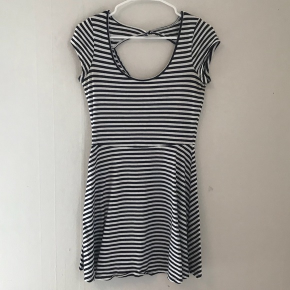 American Eagle Outfitters Dresses & Skirts - blue and white striped fit and flare dress